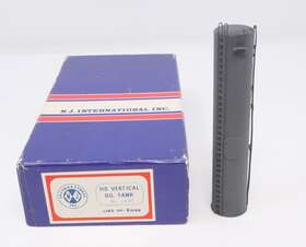 1420 Nj International Vertical Oil Tank Brass Grey Ho Scale