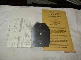 5-565 Nmra Official Standards Gage For Ho With Rp25 Contour 1960 W Instructions