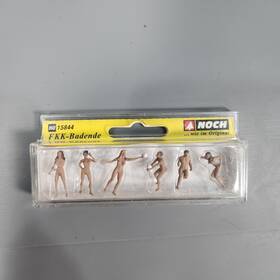Noch 15844 1/87 Fkk-badende 6 Athletic Nudists H0 Scale Figures Pre-painted