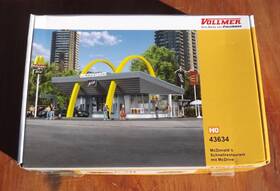 43634 Noch Vollmer Ho Retro Style Mcdonalds Kit Mib