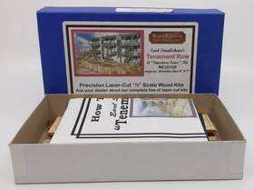Ne10108 Northeastern Scale Models N Tenement Row Precision Laser-cut Kit Ne10108 Northeastern Scale Models N Tenement Row Precision Laser-cut Kit
