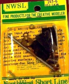 143-6 Nwsl 0.3 Ho Scale Module Premium Gearbox Kit 28-1 Ratio