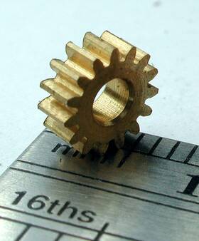 17015-6 Nwsl Northwest Short Line Brass Spur Gear