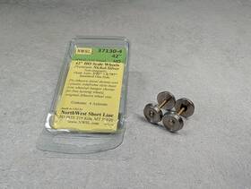 37130-4 Nwsl Ho 42 Inch Nickel Silver Non-magnetic Wheels For Athearn Diesel Dummy