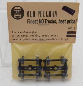 Rp-25 Old Pullman 40011 Ho Scale Adrews-symington Metal Wheels Pack Of 2