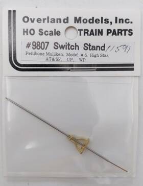 9807 Overland Ho Switch Stand Petitbone Mulliken Model #6 High Star Brass 10