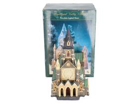 P0544a Owell Novelty Co. Oftwell Handpainted Porcelain Church Ex/box