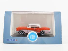 87bc55002 Oxford Diecast Ho Scale 1955 Buick Century - Coral/polo White 87bc55002 Oxford Diecast Ho Scale 1955 Buick Century - Coral/polo White