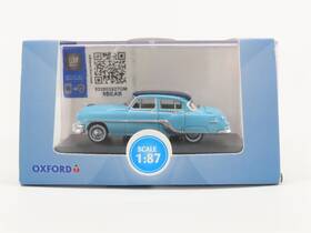87pc54001 Oxford Diecast Ho Scale #87pc54001 1954 Pontiac Chieftan - 2 Tone Blue