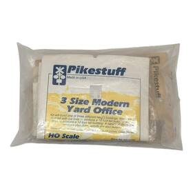 541-0162 Pikestuff Ho Scale 3 Size Modern Yard Office Building Kit