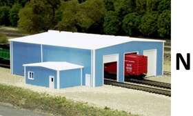 Pks-541-8014 Pikestuff N Scale - The Shops Building Kit Pks-541-8014 Pikestuff N Scale - The Shops Building Kit