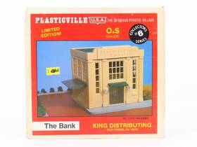 0700 Plasticville O-s Scale Usa Inch The Bank Green/buff Building Kit 0700 Plasticville O-s Scale Usa Inch The Bank Green/buff Building Kit