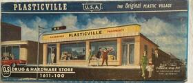 1611-100 Plasticville O Scale Bachmann Drug And Hardware Store - Snap Together