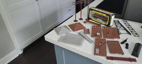 2040 Plasticville Bachmann Ho Railroad Buildings Replacement Parts Vtg
