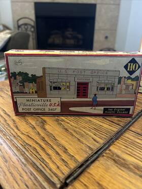 2407 Plasticville Post Office Kit With Original Box Un-assembled 2407 Plasticville Post Office Kit With Original Box Un-assembled