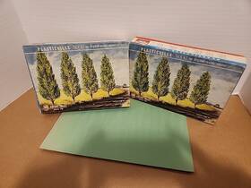 2413 Plasticville Vintage Ho Poplar Trees 2 Boxes 8