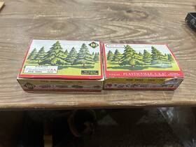 1404 Plasticville 241o 2 Boxes Usa Pine Trees H0 Gauge Set 2410 79 And