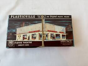 2607-100 Plasticville Vintage Ho Scale Movie Theatre Kit