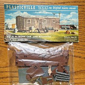 2701-129 Plasticville Usa R.r. Work Car Ho Scale #2701-129 Free Shipping Few Acc.missing
