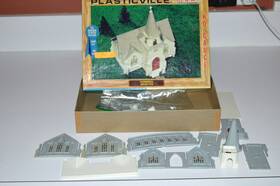 2800-149 Plasticville Building #2800-149 Cathedral Church Ho Scale With Box