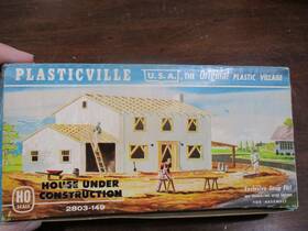2803-149 Plasticville Bachmann Bros. H0 Scale House Under Construction 2803 R.r. Building