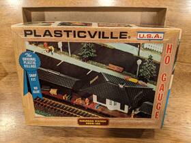 2806-150 Plasticville Vintage Bachmann Usa Ho Scale Suburban Station # With Box 2806-150 Plasticville Vintage Bachmann Usa Ho Scale Suburban Station # With Box