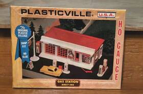 2807-149 Plasticville Vtg Bachmann Station 2807 U.s.a. Ho Scale With Original Box