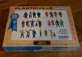 2809-149 Plasticville Vintage New Usa 48 Now 44 Figures - Read Description