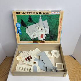 2907-250 Plasticville Vintage Ho Scale Cathedral 2800 Kit