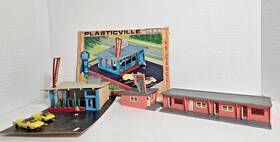 2916-300 Plasticville Vintage Ho-scale Drive-in Hamburger Stand #2916-300 And Siesta Motel