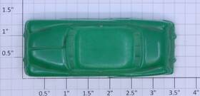 Aa-102 Plasticville O Gauge Green Automobile With White Wheels