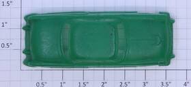 Aa-103 Plasticville O Gauge Green Automobile With White Wheels
