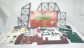 Rr-5-498 Plasticville By Buchmann Railroad Accessories 1950s Electric Train Village Town