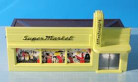 Cb18 Plasticville O/s Scale Super Market Kit - Appears Never Used Brick Box