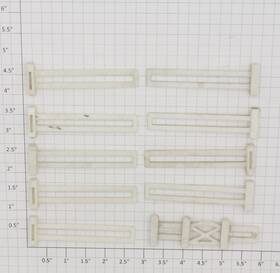 Hf-2x Plasticville 10 Piece Fence And Gate Set