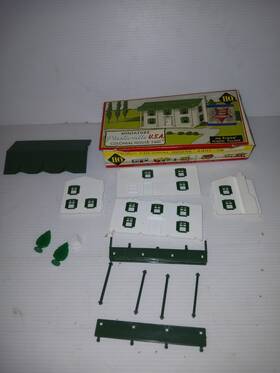 Ho-71 Plasticville G53b Vintage Plastiville Usa Ho Scale Colonial House Building Ho-71 Plasticville G53b Vintage Plastiville Usa Ho Scale Colonial House Building