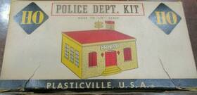 Ho-78 Plasticville Bachmann Bros. Police Dept.kit 1952 1/8 Scale R.r. Building