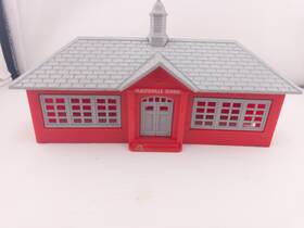 Ho062423-18 Plasticville Read Ho Scale School House Vintage Building Train Layout Scenery