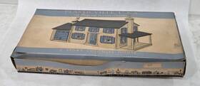 Lh-4-129 Plasticville Vintage Bachmann O-s Scale 2 Story Colonial House Red