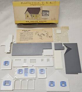 Mh2-129 Plasticville Vintage New England Rancher Kit Mh-2 129 With Instructions Lionel Mh2-129 Plasticville Vintage New England Rancher Kit Mh-2 129 With Instructions Lionel