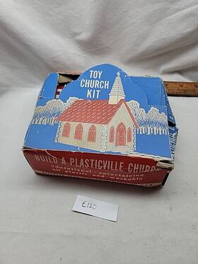 Plasticville Pv032224-07 Toy Church Kit Usa Bachman Bros With Box Complete Used