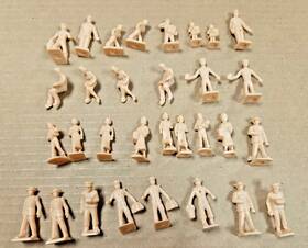 S01a Plasticville 31 Vintage O/s Scale Plastic People Figures Model Railroad