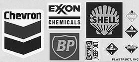 96051 Plastruct O Oil Company Decal Set Pack Of 2