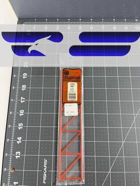 Pls90927 Plastruct Styrene Open Web Trusses Pratt Style Pkg 2 1-5/8 X 8in 90927