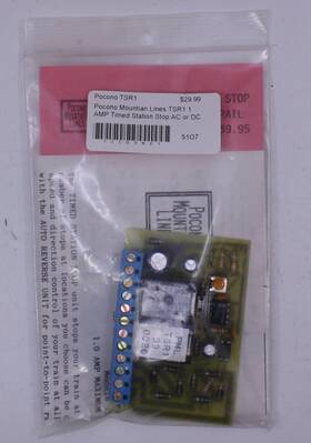 Tsr1 Pocono Mountian Lines 1 Amp Timed Station Stop Ac Or Dc 2 3 Rail Relay