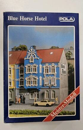 11185 Pola Ho 3-story Euro Blue Horse Hotel - New Open Box Building Kit