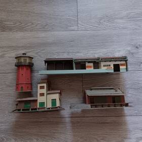 222145 Pola Pola-n And Other German Model Buildings For Trains Wasserturm Goods Shed