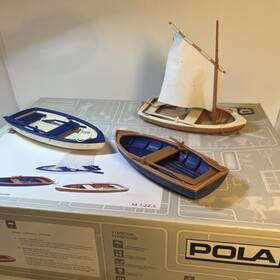 333150 Pola G 1 22.5 Two Rowboats Row Boats And One Sailboat Sail Boat Kit #