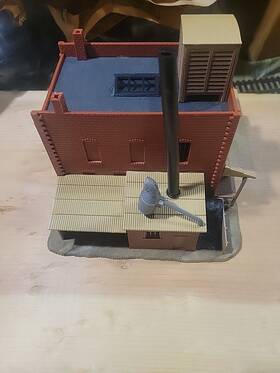 H53b Pola Vintage Quick Ho Scale City Railroad Side Factory Warehouse West Germany