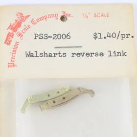 Pss-2006 Precision Craft Set Of 2 Walsharts Reverse Link Brass Train Part 1/4 Inch Scale